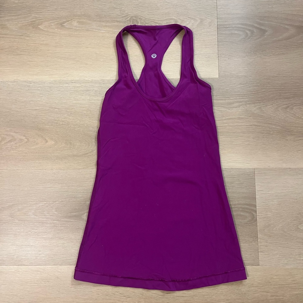 lululemon purple racer back tank